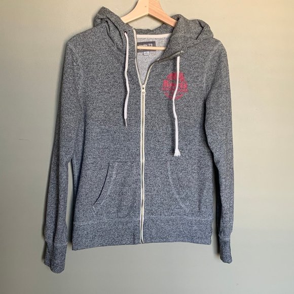 Roots Tops - ROOTS salt & pepper zipup sweatshirt hoodie small